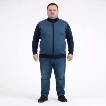 Темно-синя кофта великого розміру TURHAN (ba01166005)