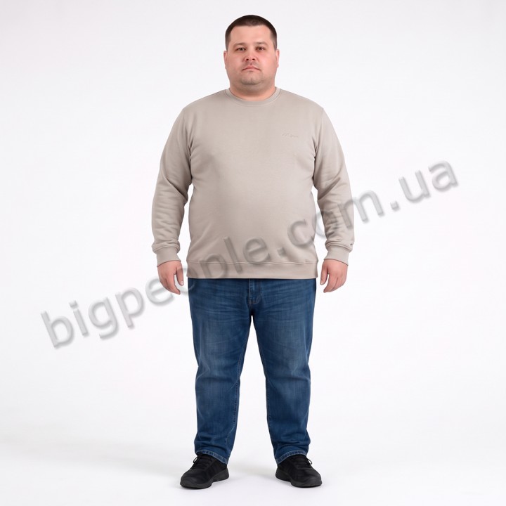 Свитшот тонкий бежевого цвета ANNEX (ba01147755)