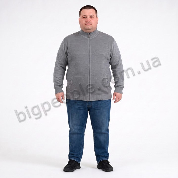 Сіра кофта великого розміру TURHAN (ba01168521)