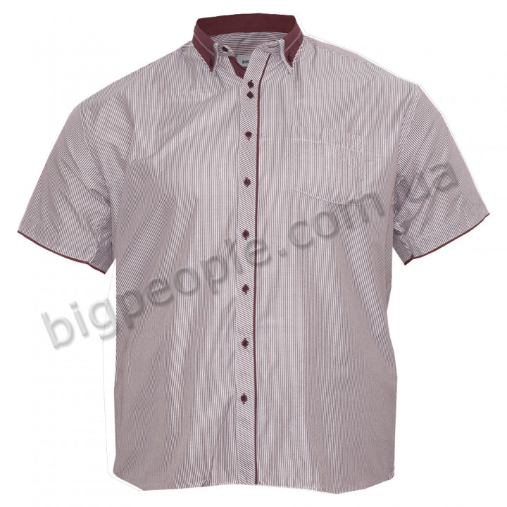 Красная хлопковая мужская рубашка больших размеров BIRINDELLI (ru00493007)