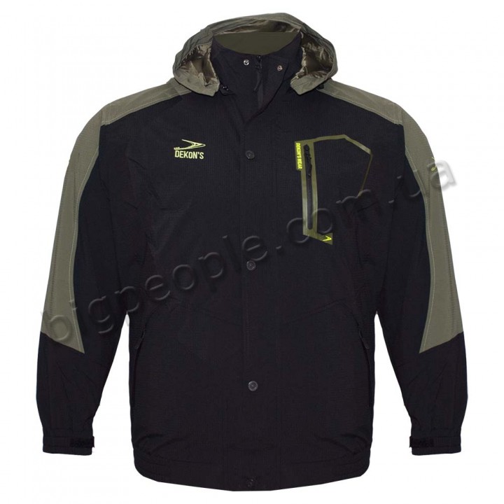 Куртка вітровка чоловіча DEKONS великого розміру. Колір чорний. (KU00496745)
