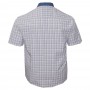 Серая хлопковая мужская рубашка больших размеров BIRINDELLI (ru05153995)