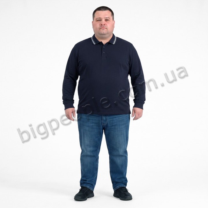 Поло тонкое тёмно-синего цвета TURHAN (ba01159609)