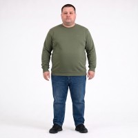 Свитшот средней плотности цвета хаки TURHAN (ba01176892)