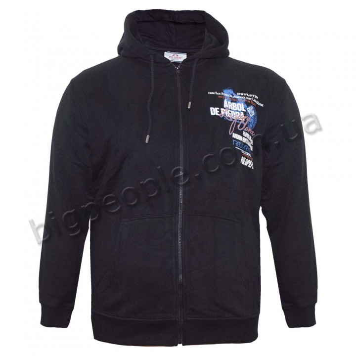 Толстовка великого розміру POLO PEPE (ba00558251) чорного кольору