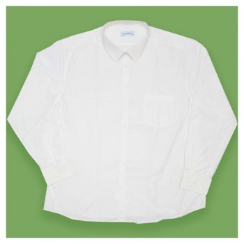 Мужская кремовая рубашка для полных мужчин