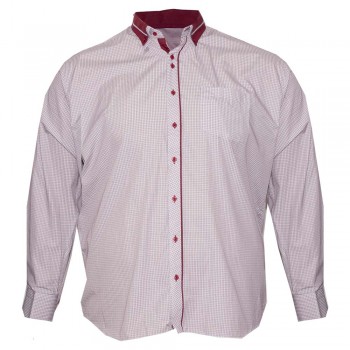 Белая хлопковая мужская рубашка больших размеров BIRINDELLI (ru00543224)