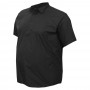Черная однотонная хлопковая мужская рубашка больших размеров BIRINDELLI (ru05168003)