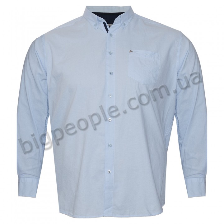 Голубая мужская рубашка больших размеров BIRINDELLI (ru00615392)