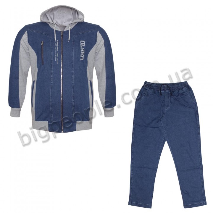 Джинсово-трикотажний костюм великого розміру OLSER (SK00186687)