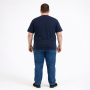 Футболка чоловіча POLO PEPE великого розміру. Колір темно-синій. Воріт напівкруглий. (fu02036034)