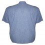 Блакитна бавовняна чоловіча сорочка великих розмірів BIRINDELLI (ru00528990)
