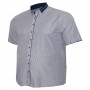 Светлая хлопковая мужская рубашка больших размеров BIRINDELLI (ru00506778)