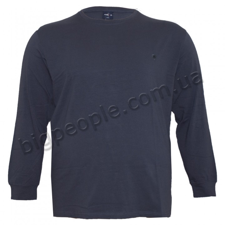 Серая мужская футболка с длинным рукавом ANNEX (fu00844507)