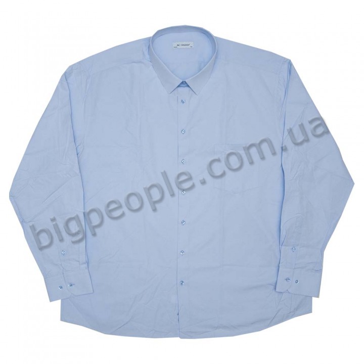 Мужская рубашка с длинным рукавом для полных мужчин DEL ROMANINO (ru00337509)