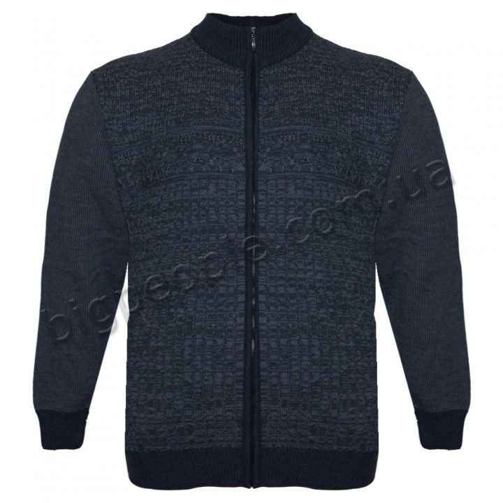 Темно-синя тепла кофта великого розміру TURHAN (ba00725882)