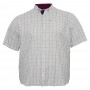 Серая льняная мужская рубашка больших размеров BIRINDELLI (ru00482441)