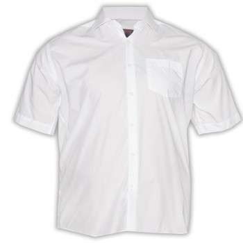 Біла офісна чоловіча сорочка бавовняна великих розмірів OLSER (ru00347676)