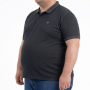 Мужское polo АННЕКС большого размера. Цвет чёрный. Низ изделия прямой. (fu01980352)